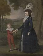 Ralph Earl and her son Charles oil painting reproduction